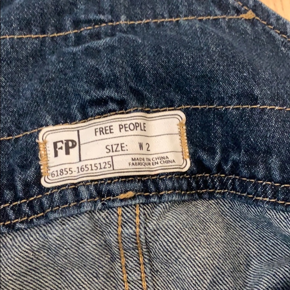 Free People overall denim dress - Picture 4 of 4